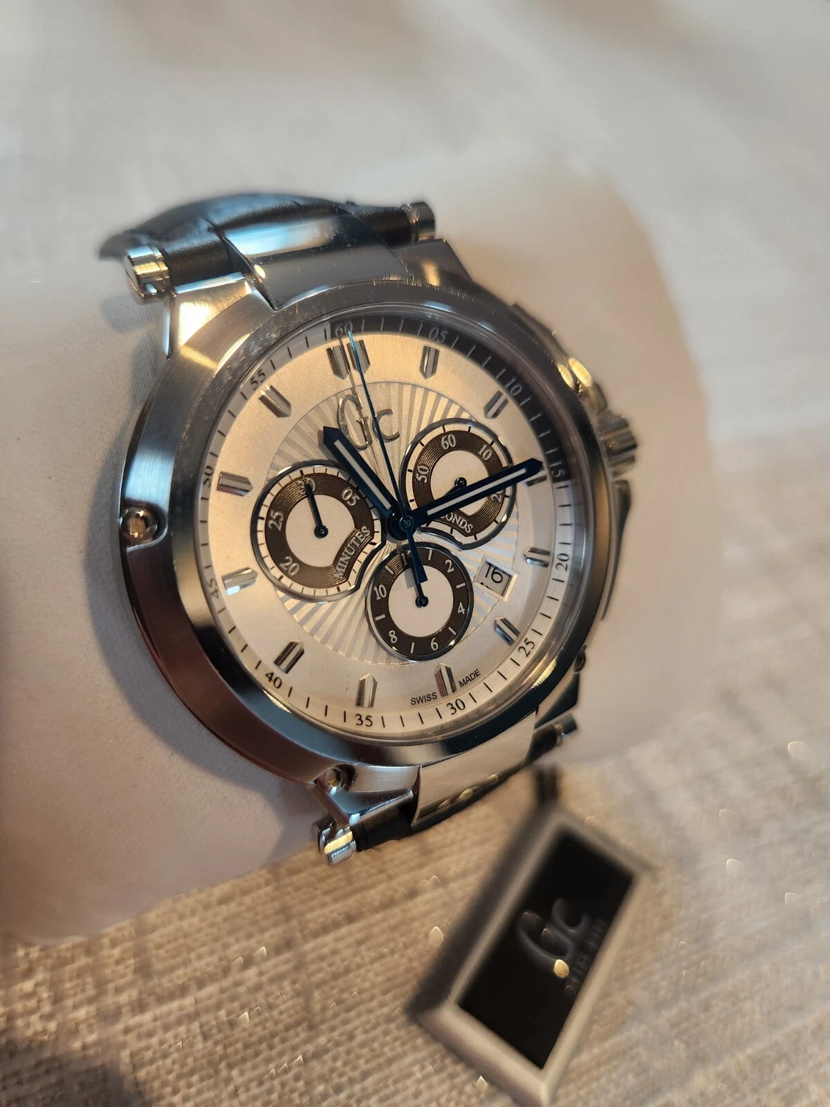 Guess Collection GC-4 Executive 43mm Black Leather Strap Men's Watch X66009G1S