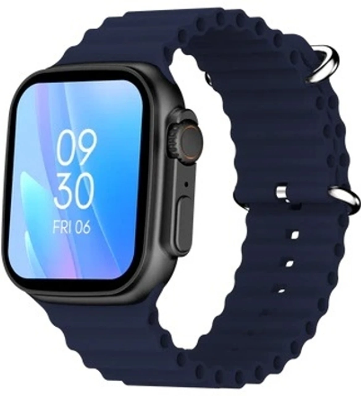 fire boltt 49.8mm BSW105-Warrior HD Display With Inbuilt games & Bluetooth Calling Smartwatch (Blue Strap, Free Size)