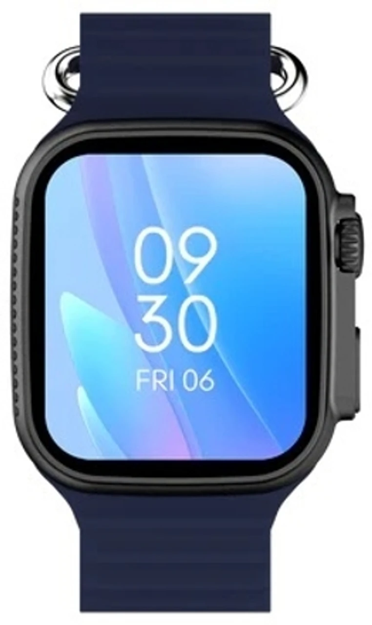 fire boltt 49.8mm BSW105-Warrior HD Display With Inbuilt games & Bluetooth Calling Smartwatch (Blue Strap, Free Size)