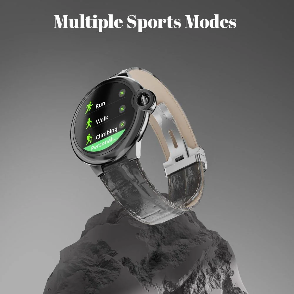 Fire-Boltt Topaz 3.30 cm (1.3 Inch) Round Luxury Smartwatch with Bluetooth Calling, Voice Assistant, Multiple Sports Modes, 360 Health Tracking