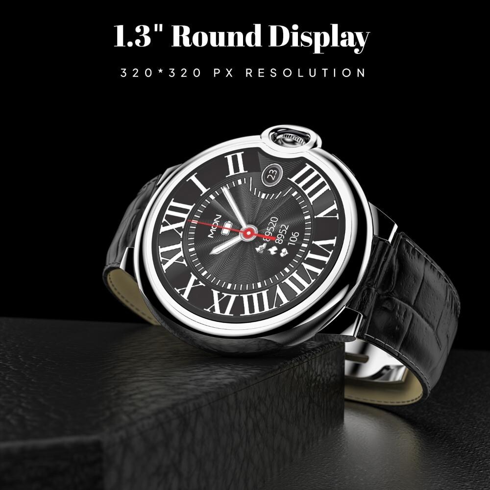 Fire-Boltt Topaz 3.30 cm (1.3 Inch) Round Luxury Smartwatch with Bluetooth Calling, Voice Assistant, Multiple Sports Modes, 360 Health Tracking