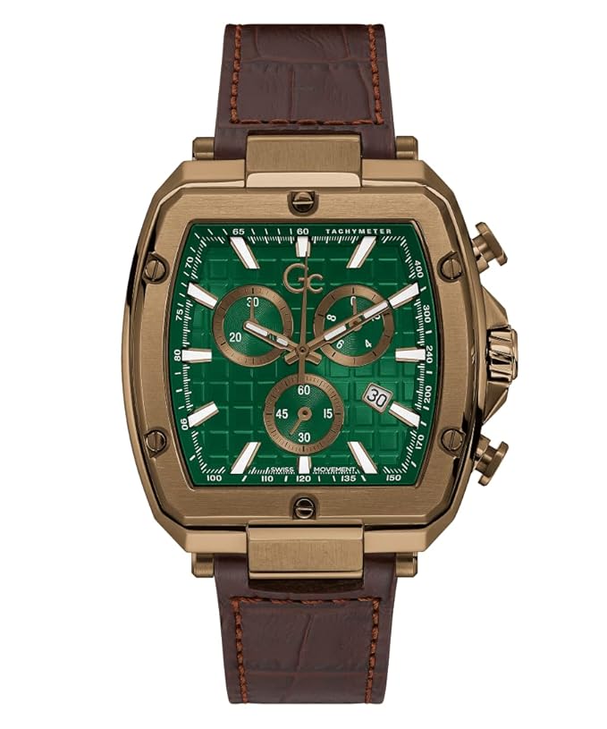 GC Sport Chic Collection Green Dial Swiss Movement Men's Watch