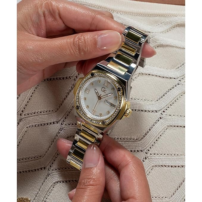 GC Analog White Dial Women's Watch