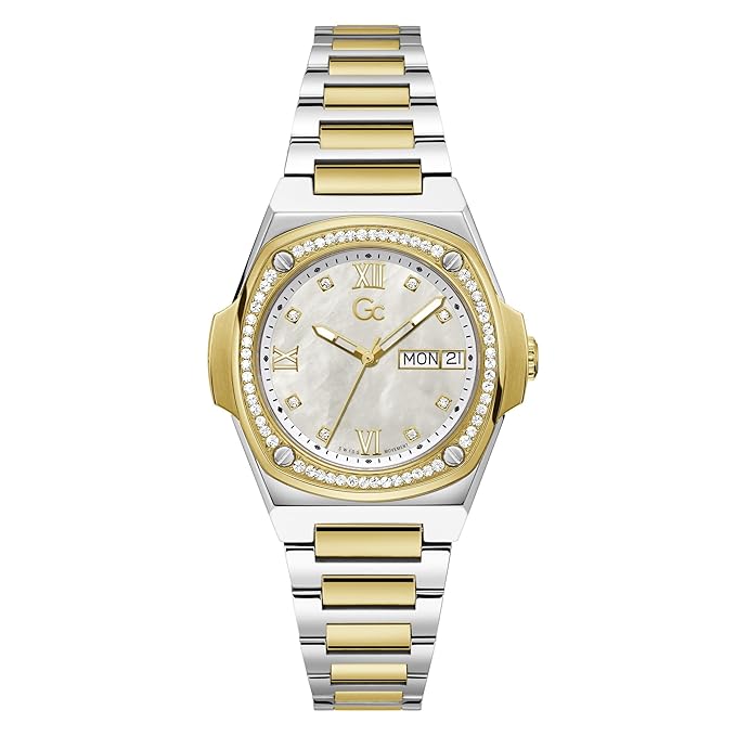 GC Analog White Dial Women's Watch