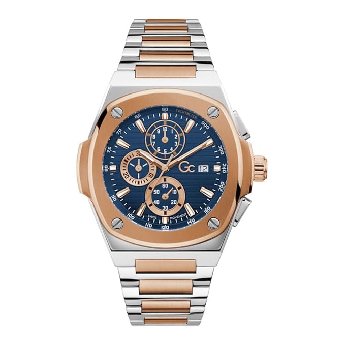 Guess Collection Round 44mm Blue Dial Analog Men Watch