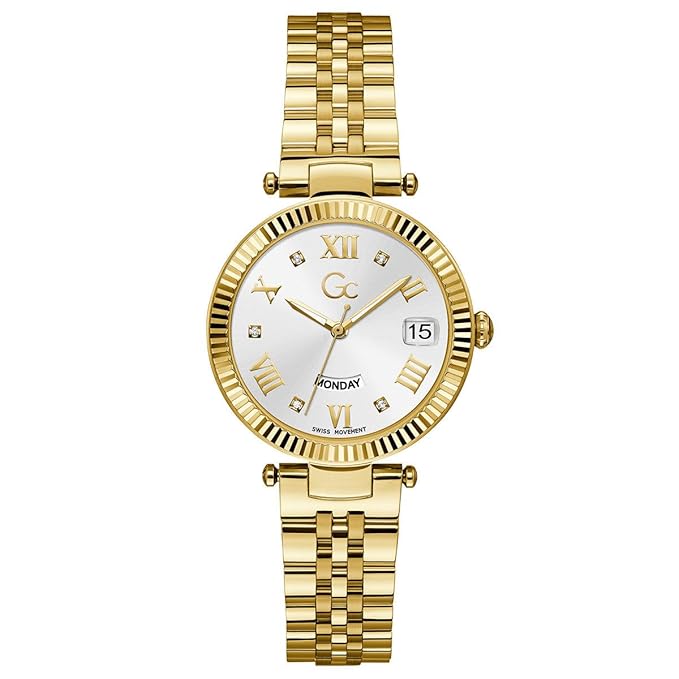 Guess Collection Round 34mm White Dial Analog Women Watch
