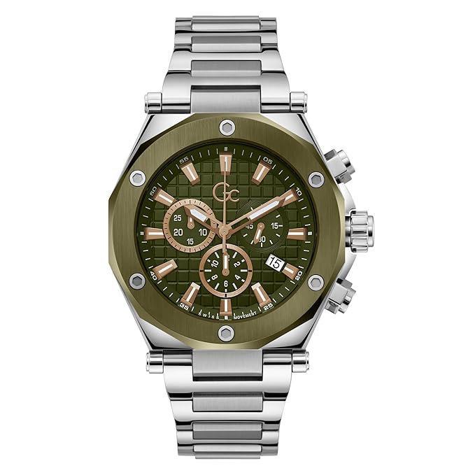 Guess Collection Round 44mm Green Dial Analog Men Watch