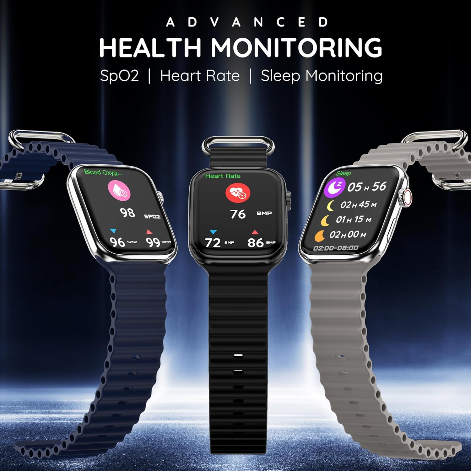 Pebble Zest 1.83" (4.64 cm) HD Display, BT Calling, Health Suite, SPO2, Zen Mode, Multiple Watch Faces, Step Pedometer, Multiple Sports Modes.