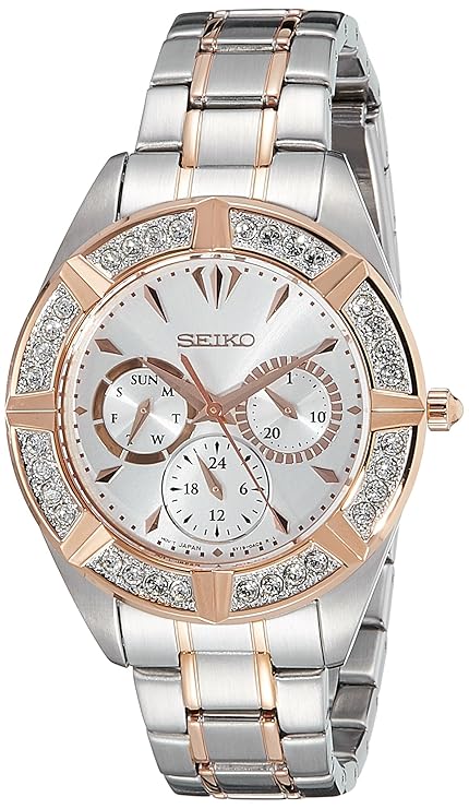 Seiko Lord Chronograph White Dial Women's Watch