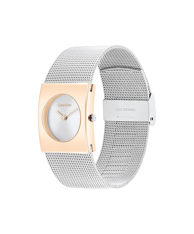 Ck Pulse Women Quartz Dual Tone Dial Analog Mesh Watch