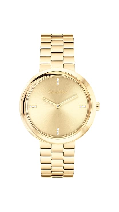 Calvin Klein Twisted Bezel Qtz Basic Slim Round Dial Women's Watch