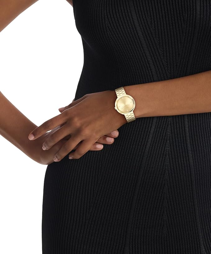 Calvin Klein Twisted Bezel Qtz Basic Slim Round Dial Women's Watch