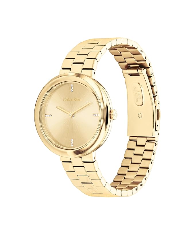 Calvin Klein Twisted Bezel Qtz Basic Slim Round Dial Women's Watch
