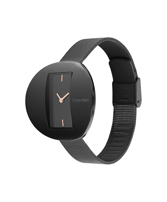 Calvin Klein Circular MESH Analog Black Dial Women's Watch