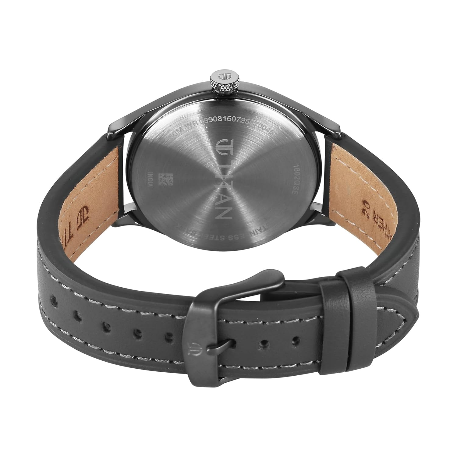 Titan Neo Basics II Quartz Gray Round Dial Men's Watch | Genuine Leather Strap Material | Watches for Men Analog