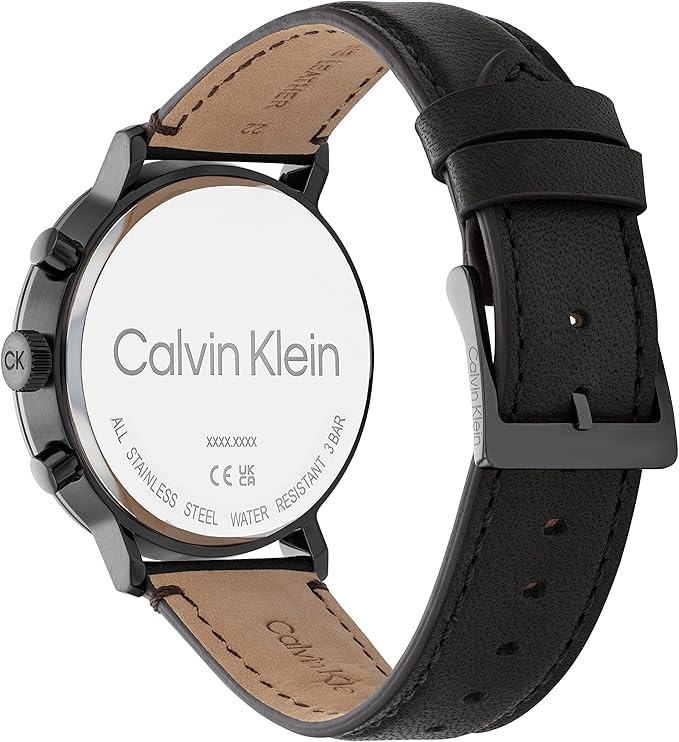 Men Modern Leather Analogue Watch Multifunction