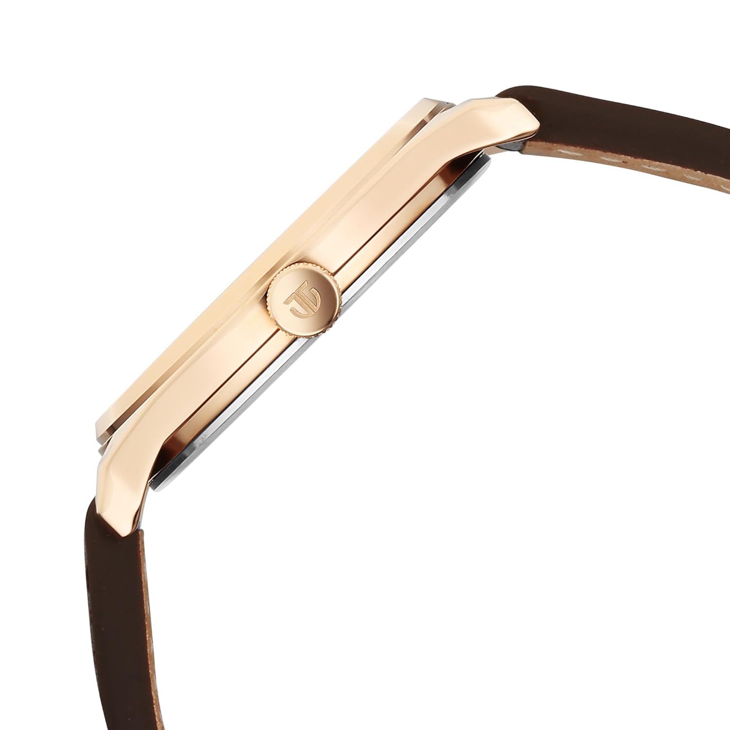 Titan Neo Basics II Quartz Brown Round Dial Men's Watch | Genuine Leather Strap Material | Watches for Men Analog