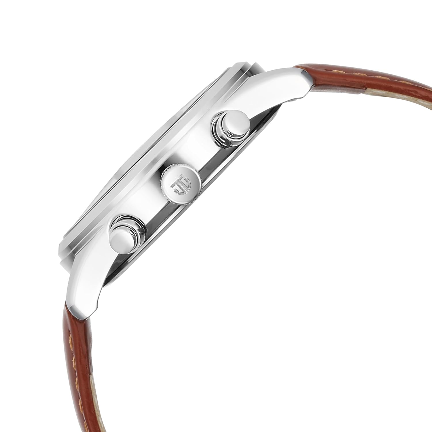 Titan Wrist with Quartz Multifunction Teal Green Dial Brown Leather Strap Watch for Men