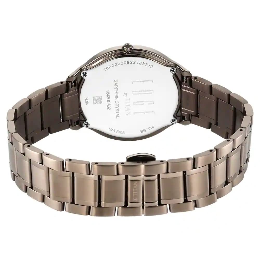 Titan Dark Titanium Dial Analog Watch for Men
