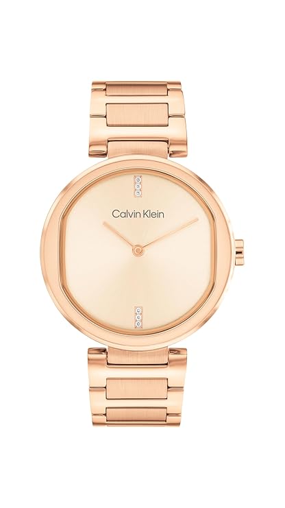 Calvin Klein Analogue Quartz Watch for Women Sensation Collection with Stainless Steel or Leather Bracelets