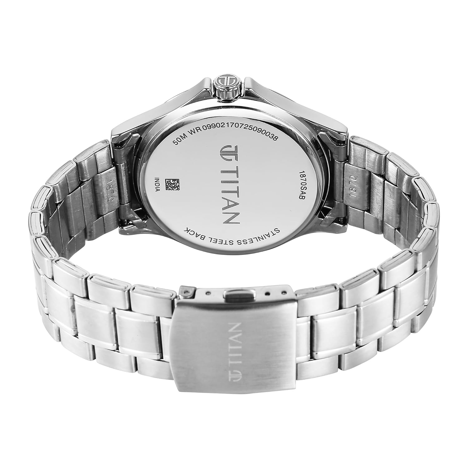 Titan Neo Arabic Quartz Beige Round Dial Men's Watch | Stainless Steel Strap Material | Watches for Men Analog