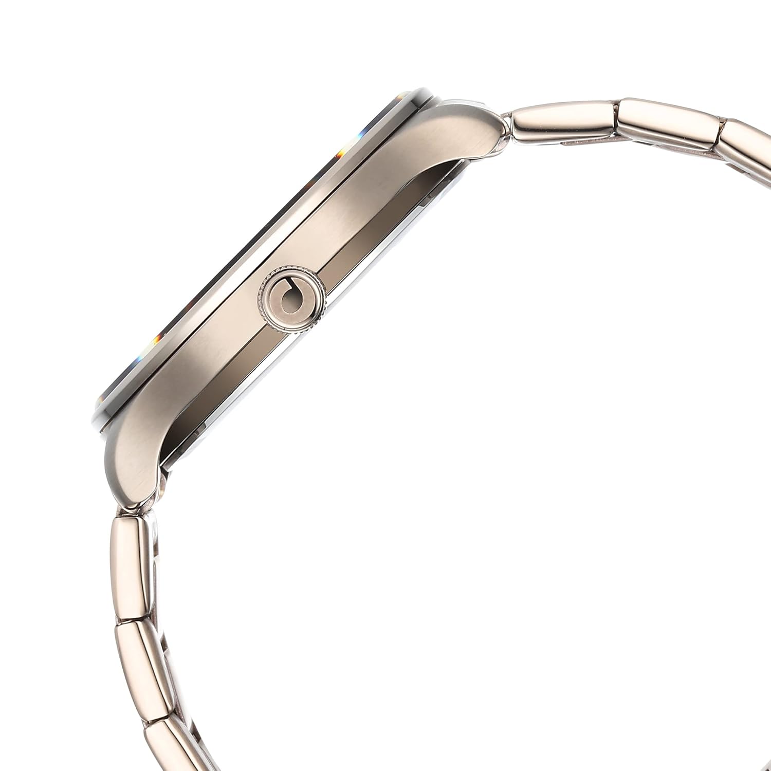 Titan Quartet Quartz Analog Grey Dial Brown Stainless Steel Strap Watch for Men