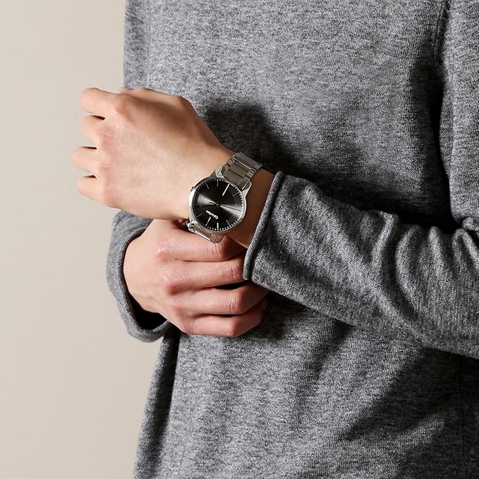 Calvin Klein K2G2G1Z3 City Swiss Made Black Dial Men's Steel Watch