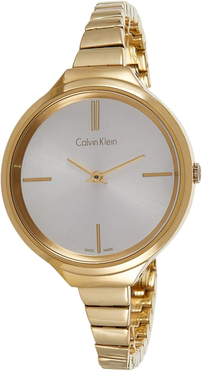 Calvin Klein Women's Silver Dial Stainless Steel Band Watch