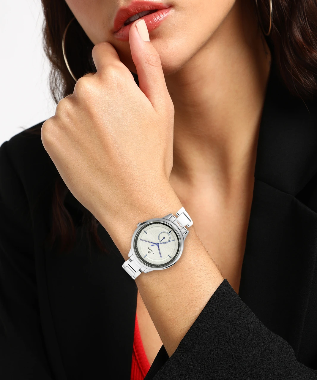 Titan Neo Analog White Dial Women's Watch