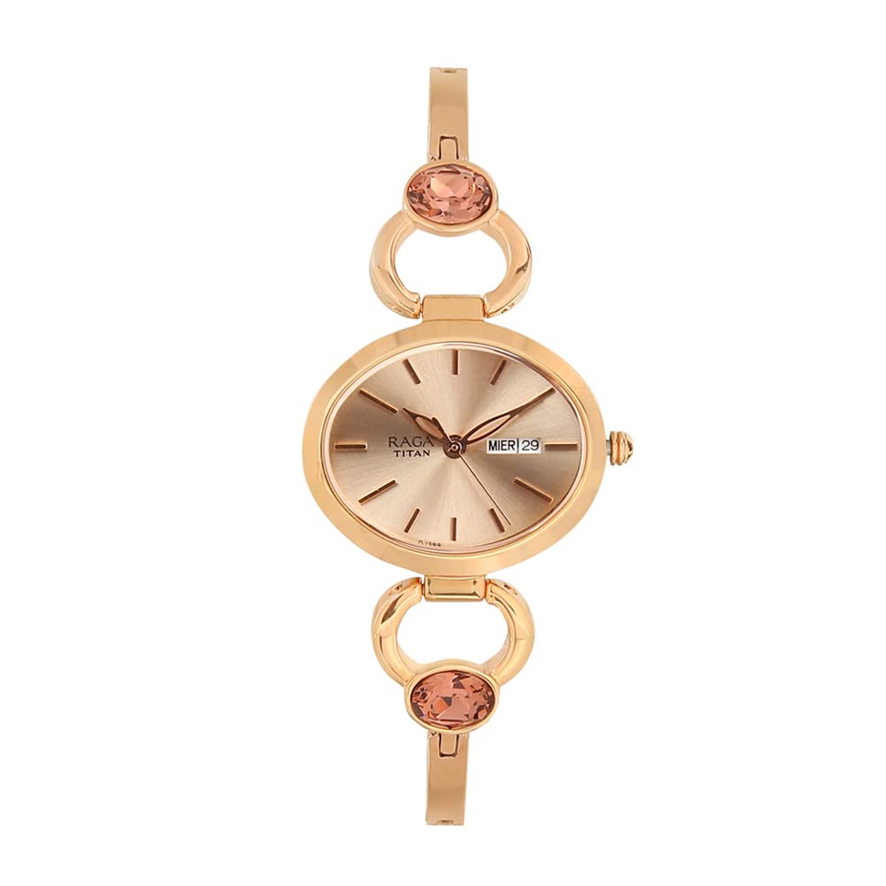 Titan Viva Analog Rose Gold Dial Women's Watch