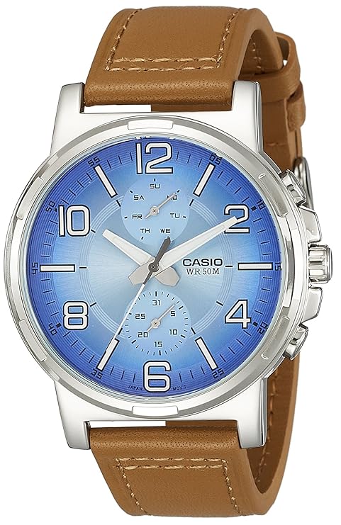 Casio Enticer Men Analog Blue Dial Men's Watch - MTP-E313L-2B2VDF