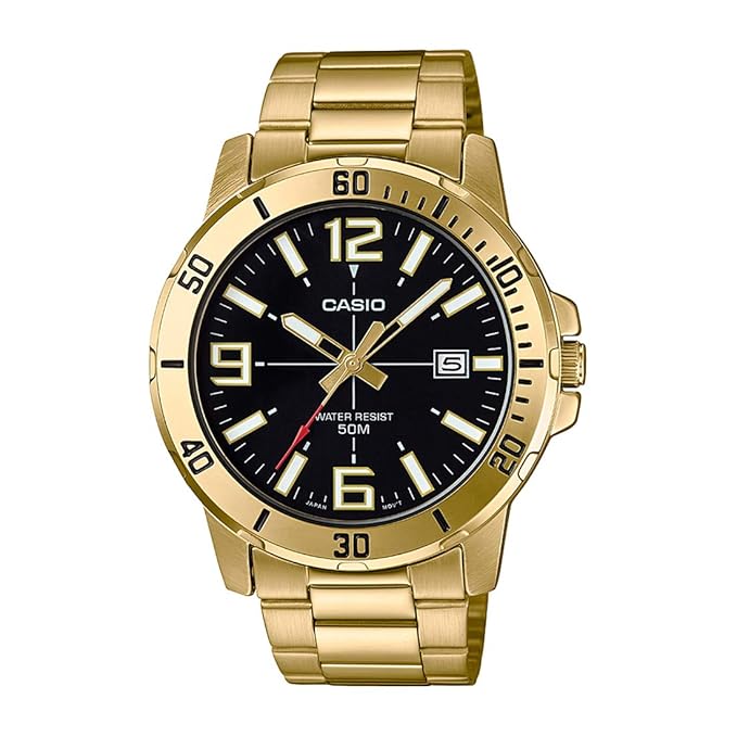 Casio Enticer Analog Black Dial Men's Watch - MTP-VD01G-1BVUDF