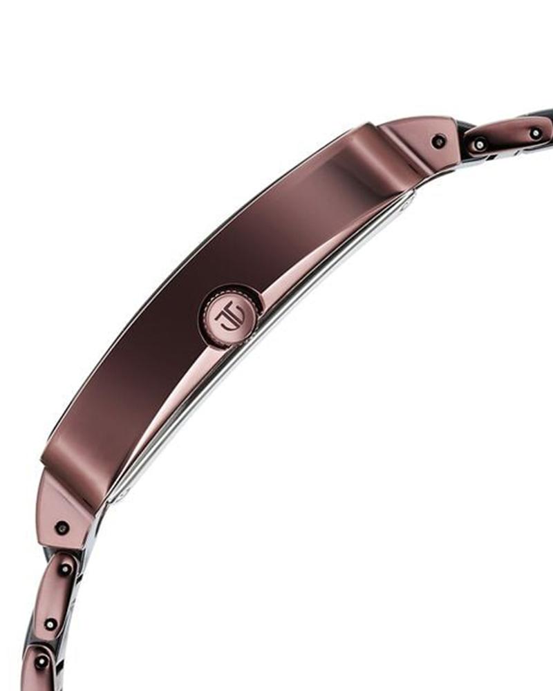 Titan Regalia Shaped Ceramic Quartz Analog with Date Black Dial Steel & Ceramic Strap Watch For Men