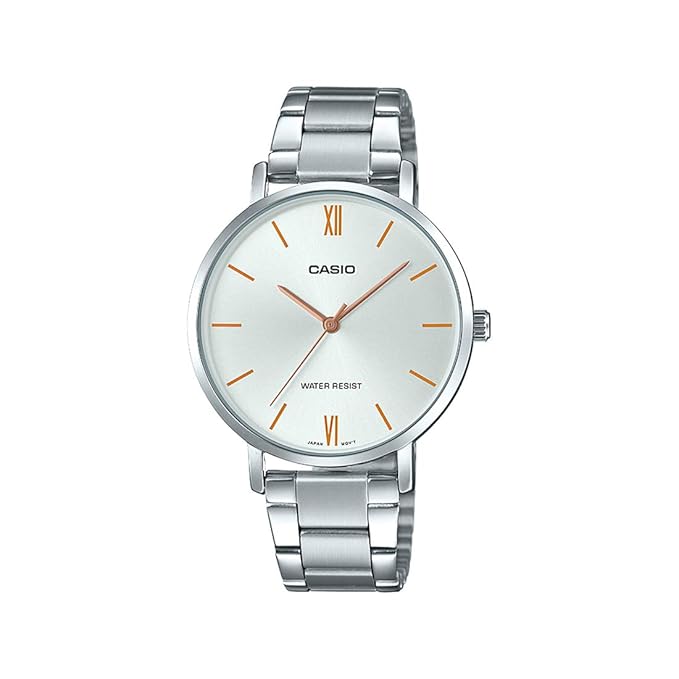 Casio Analog Silver Dial Women's Watch-LTP-VT01D-7BUDF