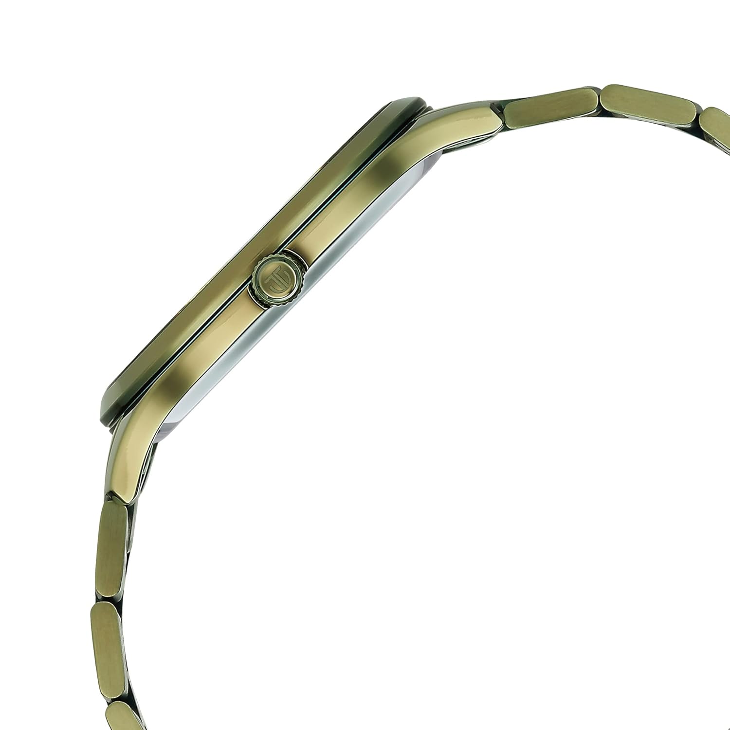 Titan Classique Slimline Green Dial Analog with Day and Date Stainless Steel Strap watch for Men