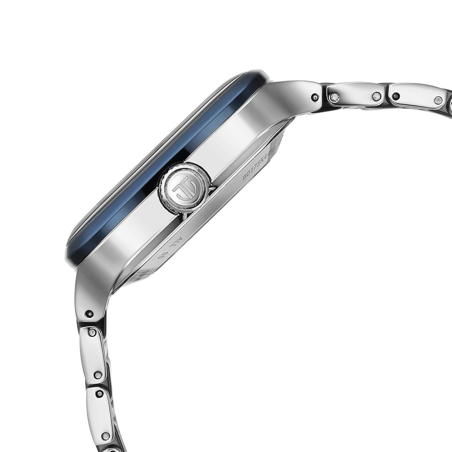 Titan Ceramic Fusion Automatic Square Blue Dial Rose Gold Dual-Toned Stainless Steel Bracelet Watch for Men