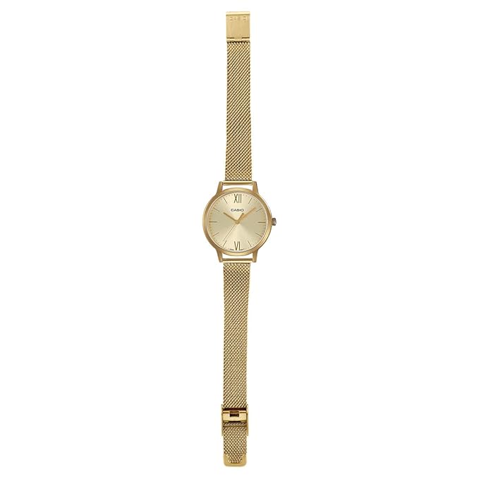 Casio Enticer Ladies Analog Gold Dial Women's Watch-LTP-E157MG-9ADF