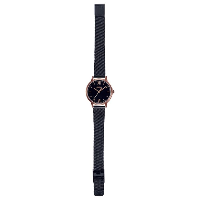 Casio Enticer Ladies Analog Black Dial Women's Watch - LTP-E157MRB-1BDF