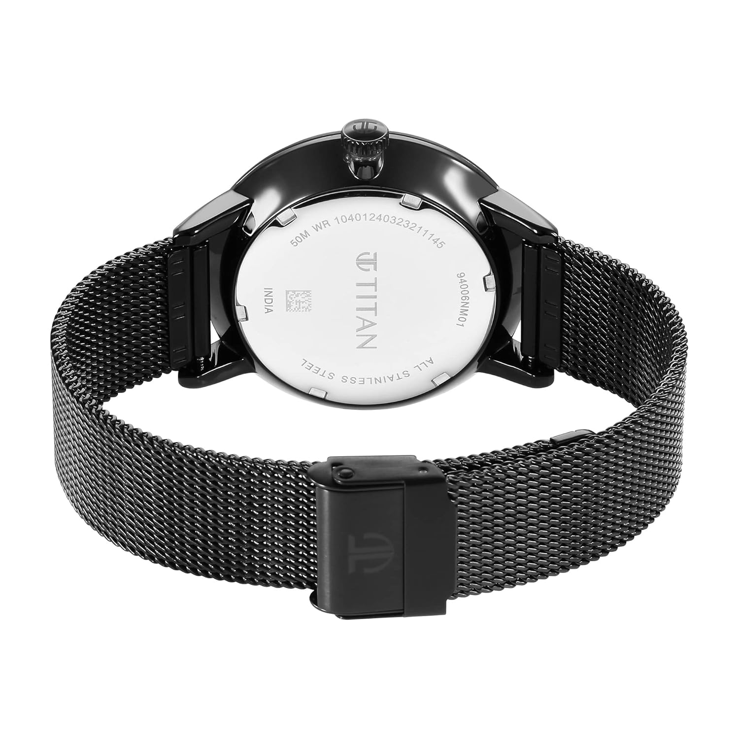 Titan Modern Classics Black Dial Quartz Multifunction Stainless Steel Strap watch for Men