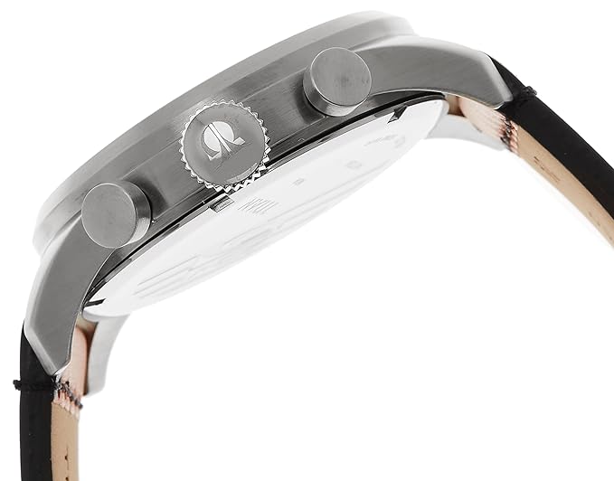 Titan Chronograph Black Dial Quartz Leather Strap watch for Men