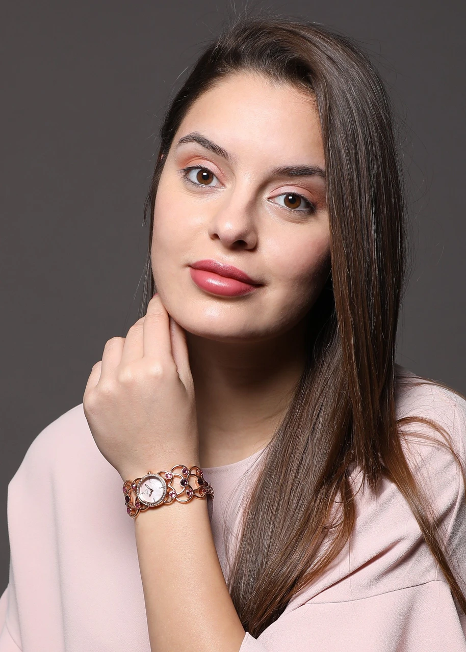 Titan Raga Mother of Pearl Dial Women Watch With Metal Strap