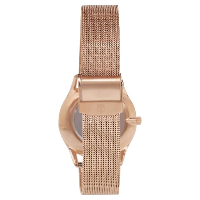 Titan Workwear Rose Gold Dial Analog Metal Strap watch for Women
