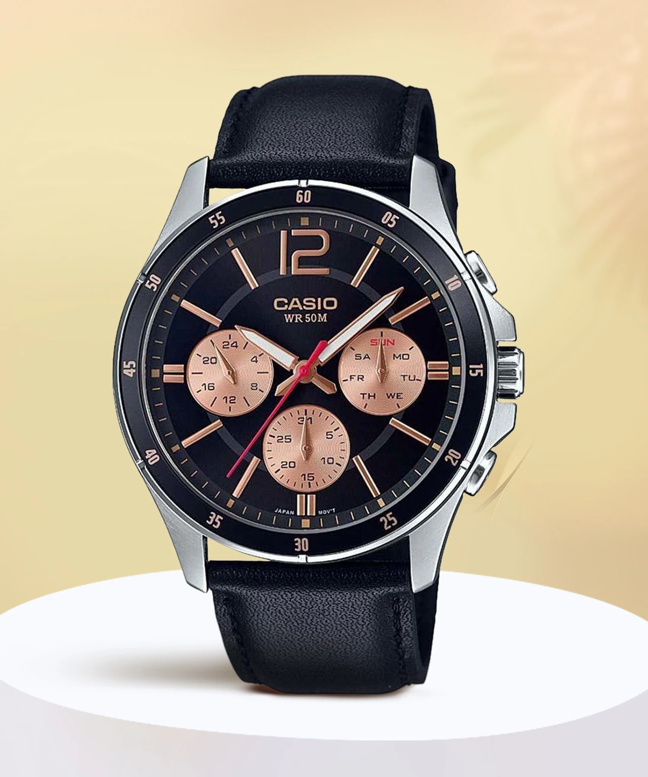 CASIO Enticer Men's Analog Watch  - For Men A1888 (MTP-1374HL-1A2VIF)