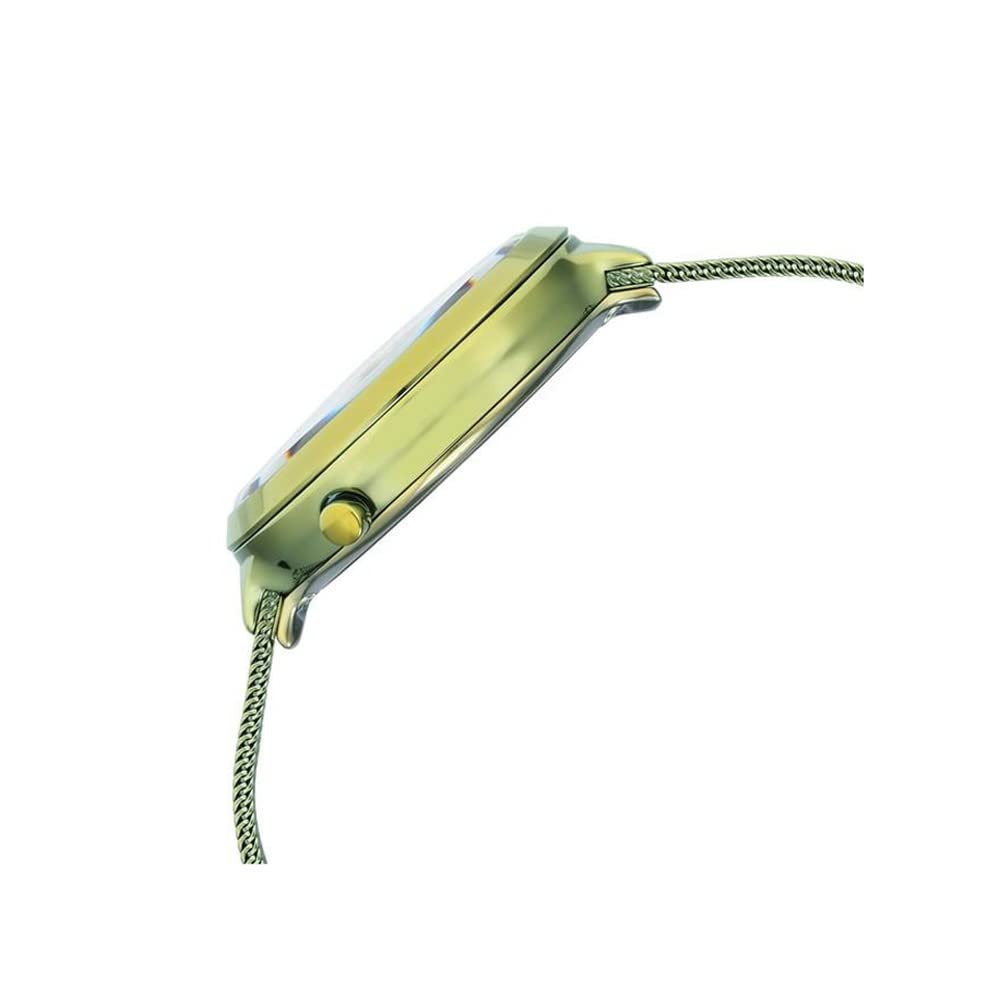 Titan Raga Moments of Joy Green Dial Analog Stainless Steel Strap Watch for Women