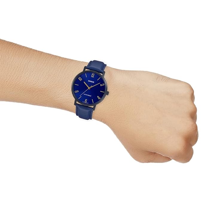 Casio Enticer Men Analog Blue Dial Men MTP-VT01BL-2BUDF