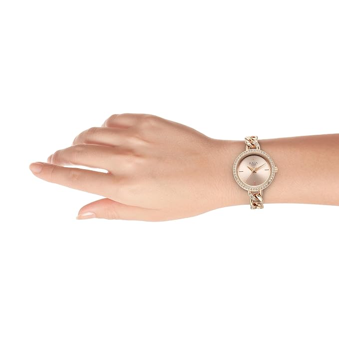 Titan Raga Showstopper Quartz Analog Rose Gold Round Dial Rose Gold Metal Strap Watch For Women