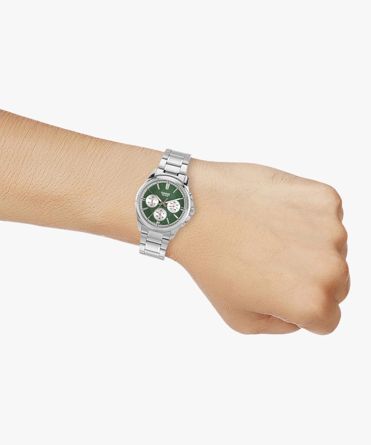 Casio Enticer Analog Green Dial Men MTP-1375D-3AVDF