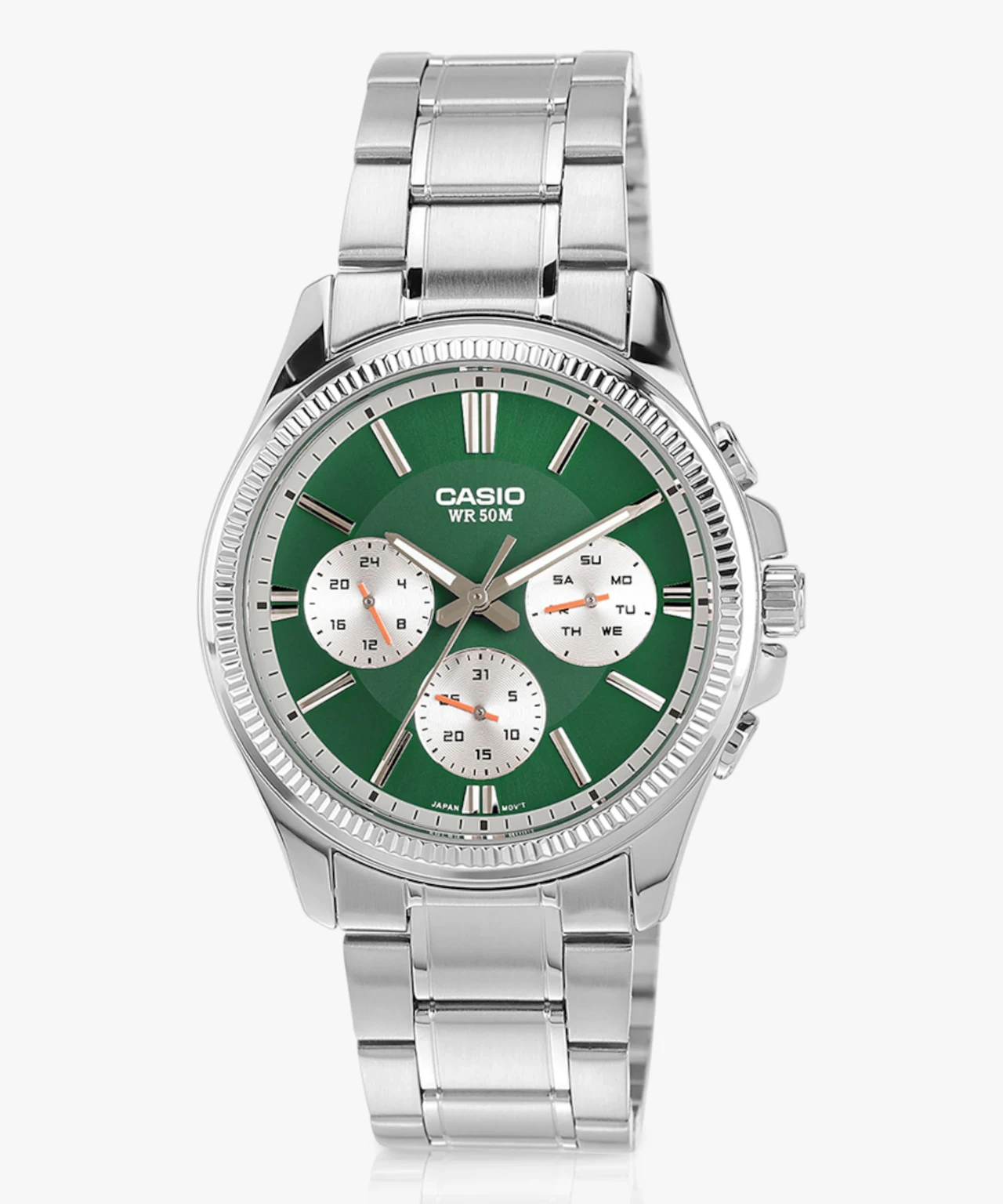 Casio Enticer Analog Green Dial Men MTP-1375D-3AVDF