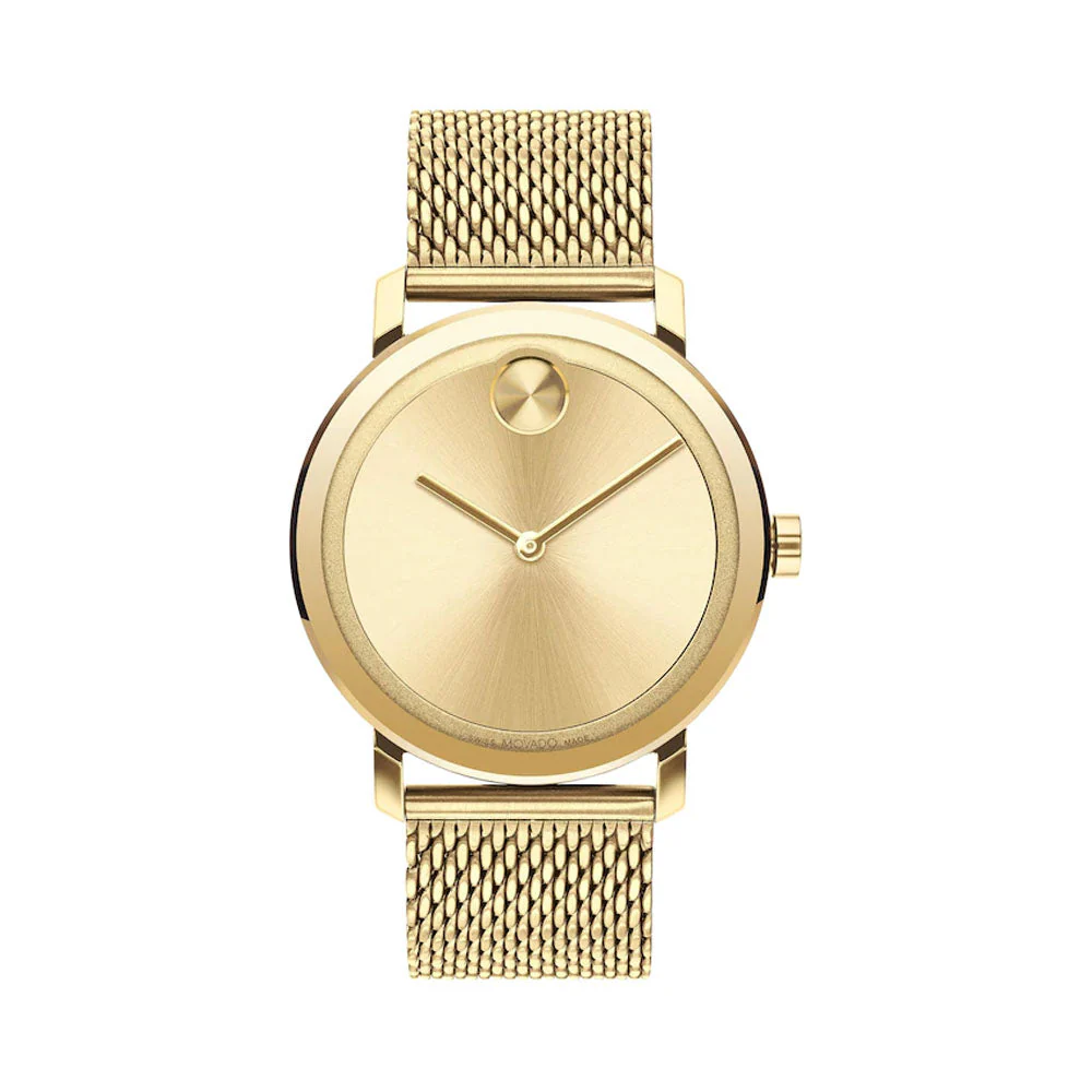 Bold Evolution Men Quartz Gold Dial Analog Stainless Steel Watch