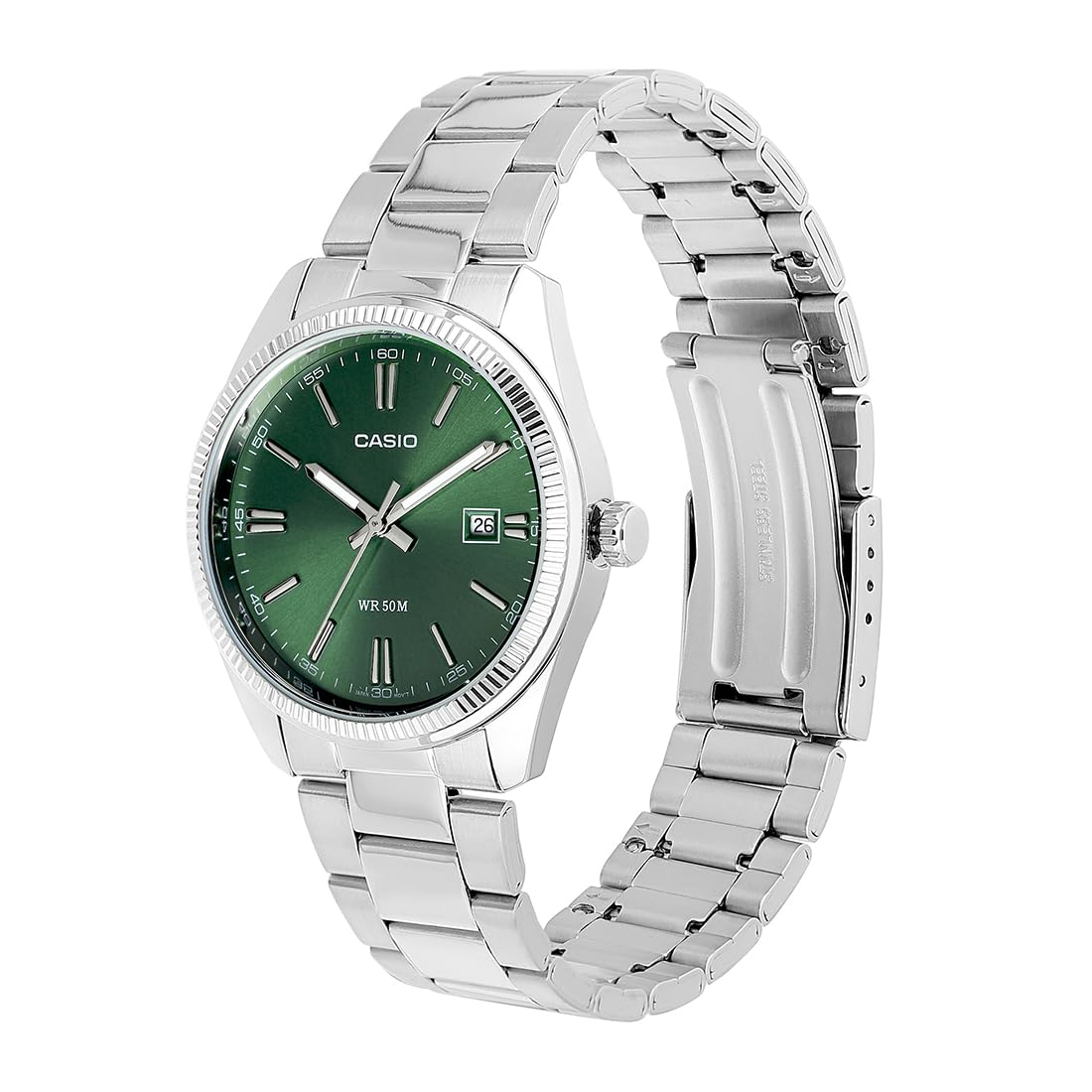 Casio Enticer Men Analog Green Dial Men MTP-1302PD-3AVEF